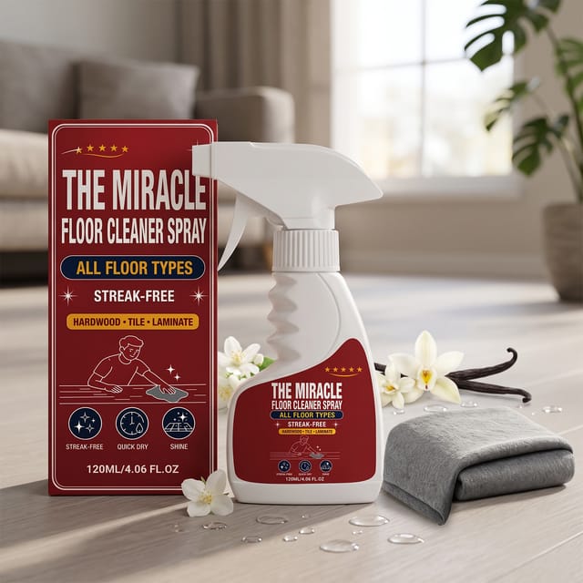 Bodenreinigungsspray – Haushaltsreiniger Zum Entfernen Von Flecken Und Staub, Reinigen, Polieren Und Glänzen Von Böden – 120 Ml