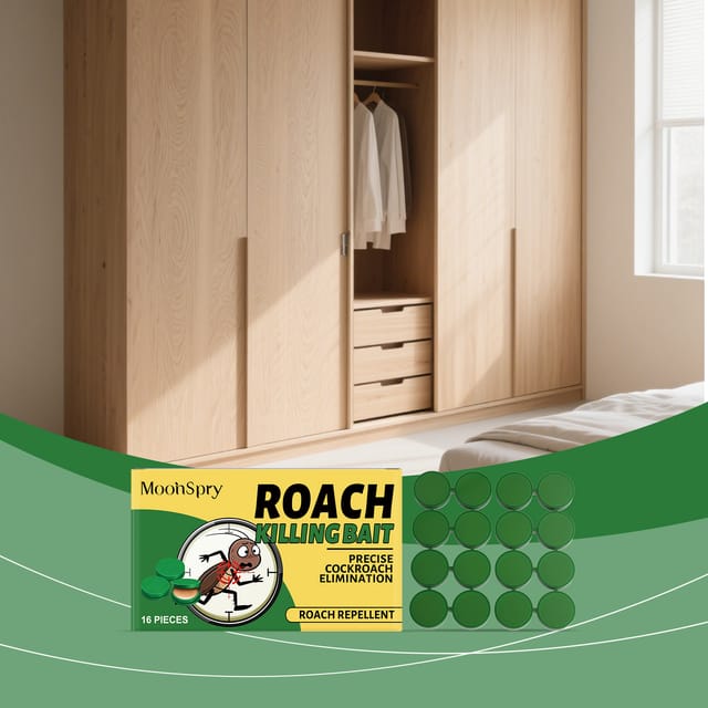 Gelköder Gegen Kakerlaken Für Zuhause, Ideal Für Küche Und Wohnzimmer, Zur Insektenbekämpfung Und Für Ein Sauberes Und Hygienisches Zuhause. Packung Mit 16 Selbstklebenden Gelköderbeuteln.