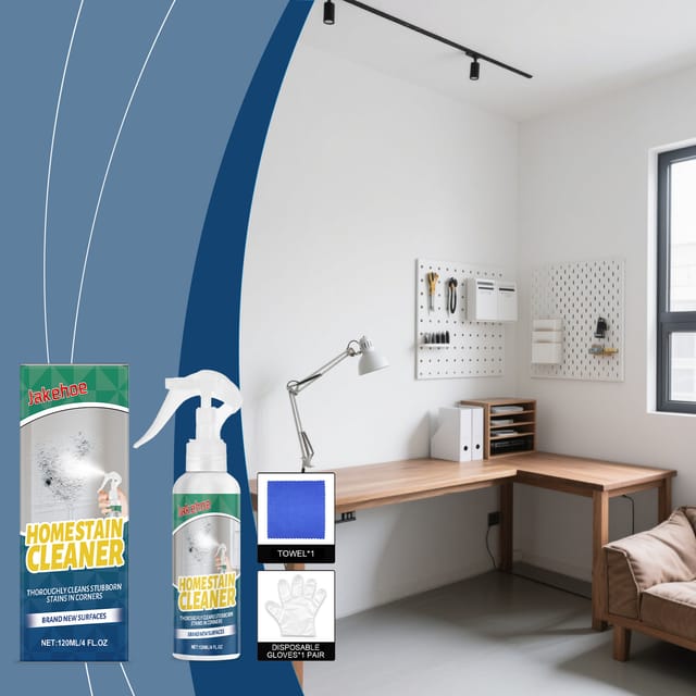 Haushalts-fleckenentferner, Ideal Für Küche, Bad Und Büro, Für Eine Schnelle Und Mühelose Gründliche Reinigung – 120 Ml + Handschuhe + Handtuch