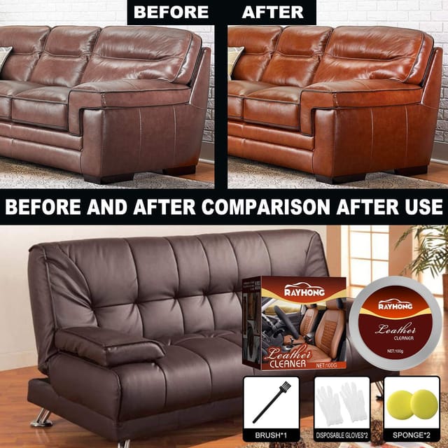 Lederreinigungs- Und -reparaturcreme – Reinigung, Pflege, Fleckenentfernung Und Instandhaltung Von Ledersofas, -kleidung Und -taschen – Lederreinigungs- Und -reparaturcreme (set)