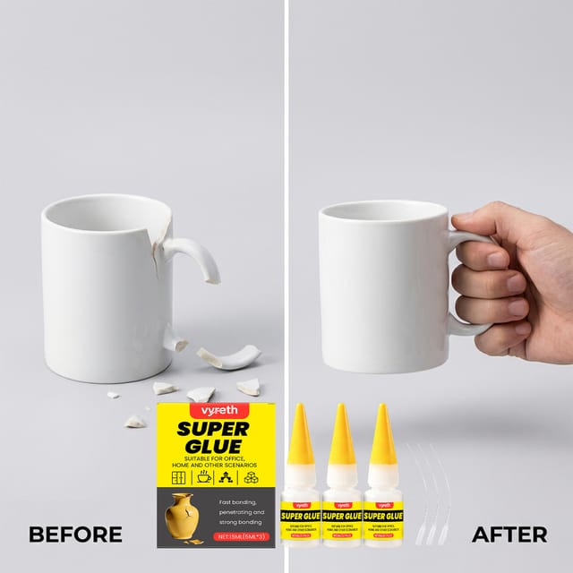Mehrzweckkleber Zur Effektiven Reparatur Von Rissen In Metall, Kunststoff, Gummi Und Keramik Handliches Format Für Den Heimgebrauch – 15 Ml Reparaturkleber (3 X 5 Ml) + 3 Pipetten