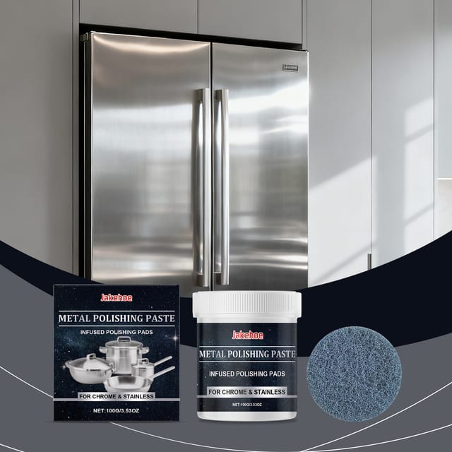 Metallpolierpaste Für Den Hausgebrauch: Entfernt Rost Und Schwarze Flecken Von Kochfeldern, Töpfen Und Pfannenböden – 100 G X 1 + 1 Schwamm