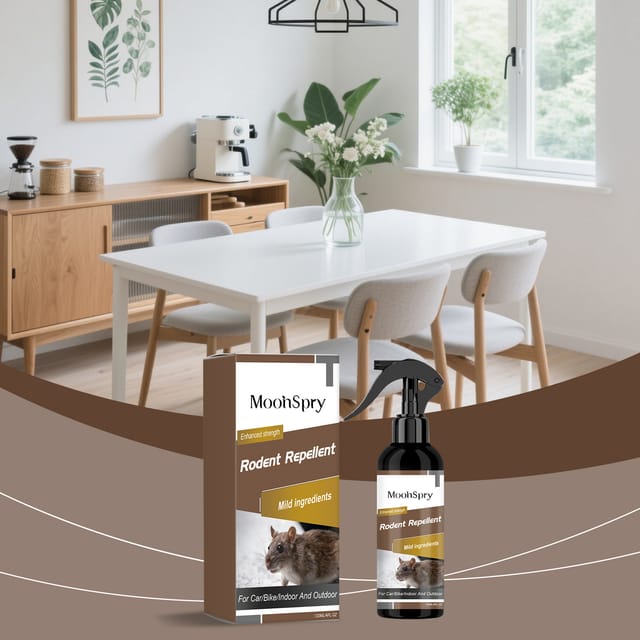 Mäuseabwehrspray Für Wohnzimmer, Schlafzimmer Und Den Täglichen Gebrauch Im Ganzen Haus, Drinnen Wie Draußen. Sanft, Frisch, Praktisch Und Schützend. – 120 Ml