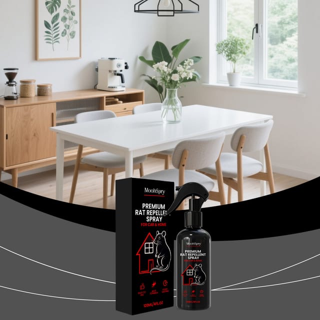 Nagetierabwehrspray Für Haus, Schlafzimmer Und Küche. Schützt Innen- Und Außenbereiche Vor Nagetieren. Duftend Und Wirksam. – 120 Ml