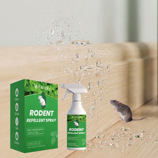 Nagetierabwehrspray, Geeignet Für Den Innen- Und Außenbereich, Mit Duft Für Haus, Garage Und Terrasse – 60 Ml
