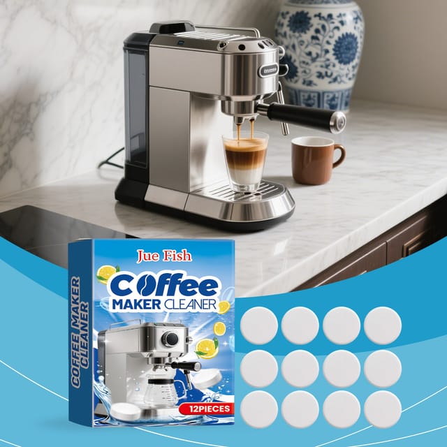 Reinigungstabletten Für Kaffeemaschinen – 12 Universelle Haushaltsreinigungstabletten Zur Entfernung Von Flecken Und Kalk Sowie Zur Reinigung Von Filtern.