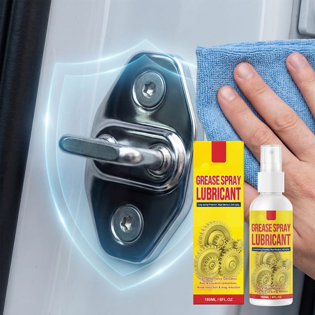 Rostschutz- Und Schmierspray, Schonende Reinigung Und Pflege Von Metallen, Schmierung, Geräuschdämpfung, Glättung, Geeignet Für Diverse Anwendungen Im Automobilbereich – 180 Ml