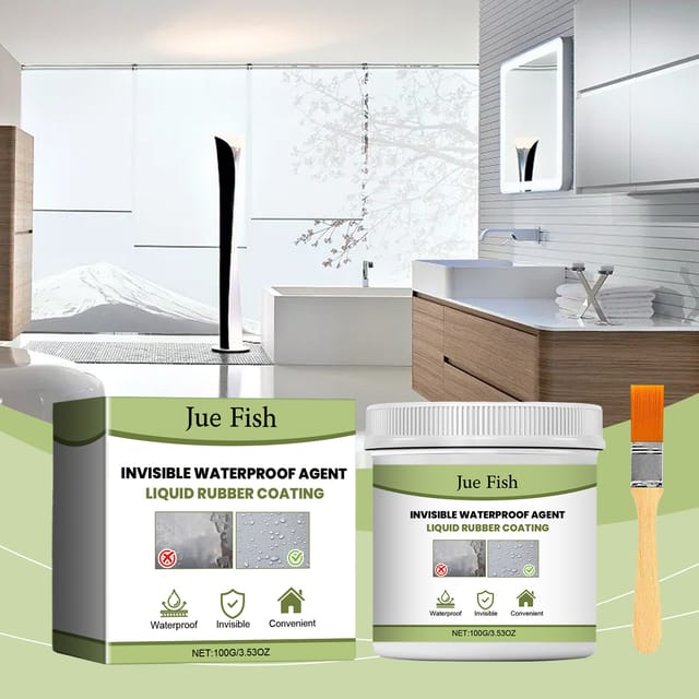 Wasserfestes, Wasserdichtes, Unsichtbares, Einfach Anzuwendendes, Langlebiges Und Umweltfreundliches Dichtmittel Für Den Heimgebrauch – 100 G X 1, Pinsel X 1