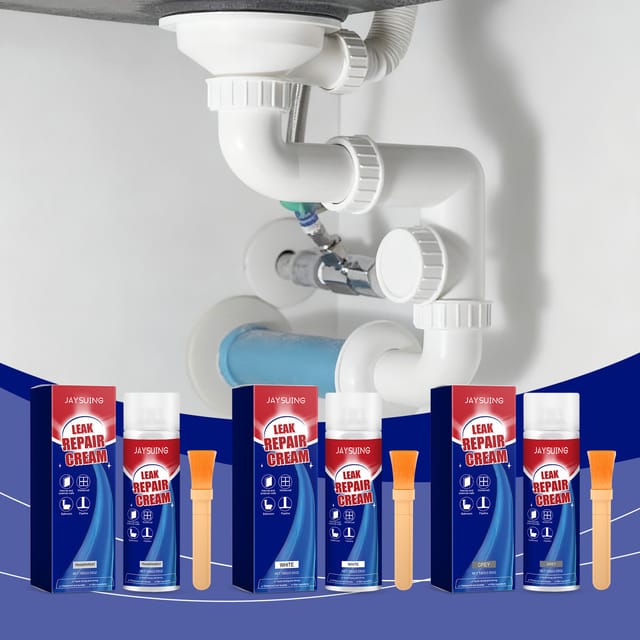 Wasserfester Reparaturkleber, Wasser- Und Feuchtigkeitsbeständige Beschichtung Für Den Haushalt, Geeignet Für Den Innen- Und Außenbereich, Langlebig Zum Abdichten Von Lecks – Weiß, 100 G × 1 + Pinsel