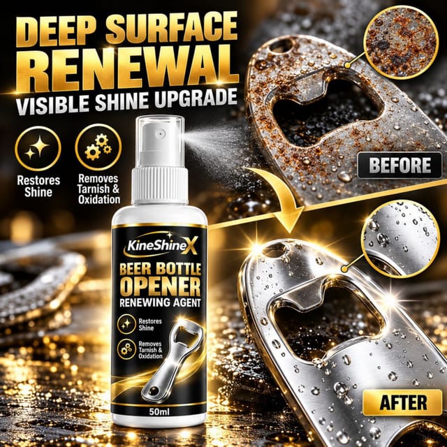 Kineshinex Bierflaschenöffner-reinigungsspray – Reinigungs- Und Pflegespray Für Metallflaschenöffner – Entfernt Flecken Und Oxidation, Stellt Die Funktion Wieder Her