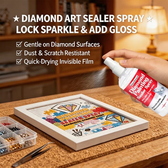 Kineshinex Diamond Painting Versiegelungsspray – Verhindert Das Abblättern Der Deckschicht Bei Diamond Painting – Puzzle- Und Diy-bastelarbeiten