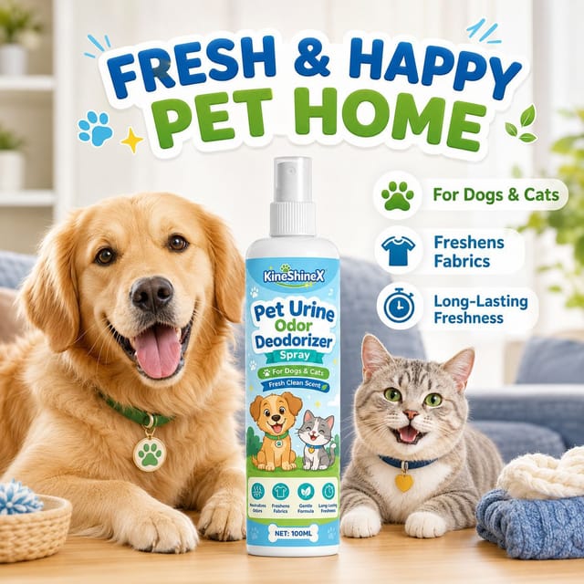 Kineshinex Spray Zur Entfernung Von Urinflecken Und -gerüchen Bei Haustieren – Geeignet Für Katzen, Hunde, Katzenbetten, Sofas Und Teppiche – Zersetzt Uringerüche