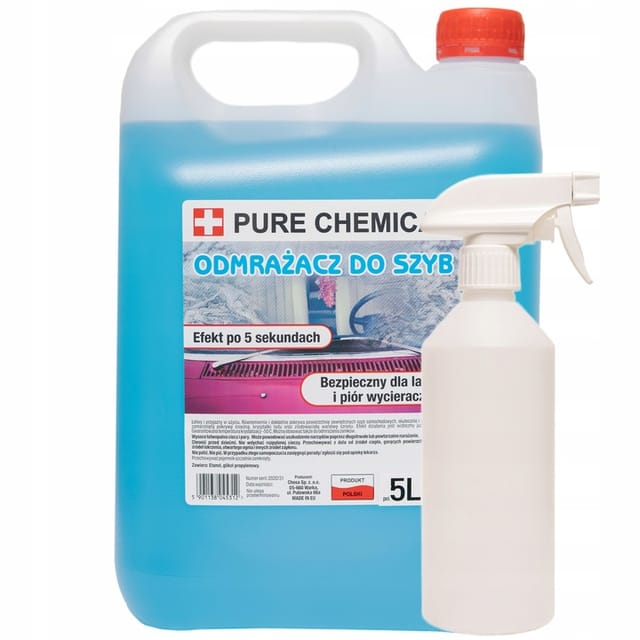 Scheibenenteiser Pure Chemical - 5l - -40°c - Umweltfreundlich - Kratzschutz - Angenehmer Duft