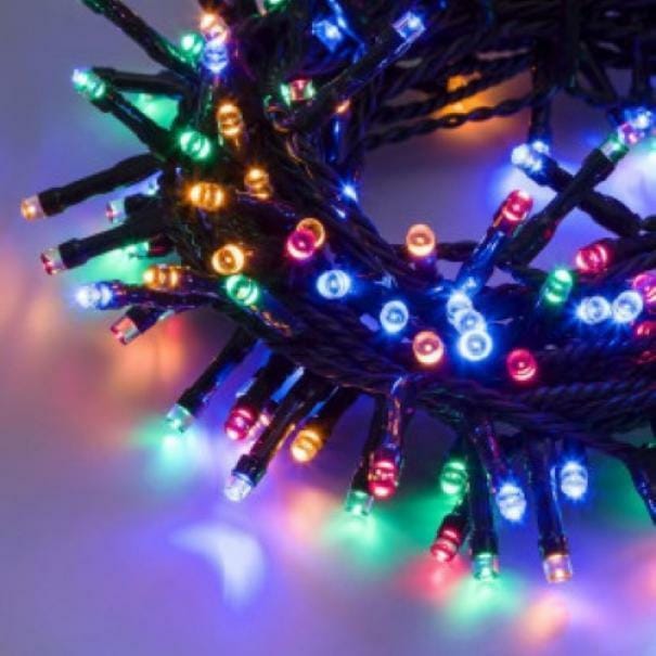Led Lights Light 2 In 1 Licht Für Weihnachtsdekorationen - 200 Led Bianco/multicolor - Cavo Luci 20 Metri - 200 Led Bianco/multicolor - Cavo Luci 20 Metri