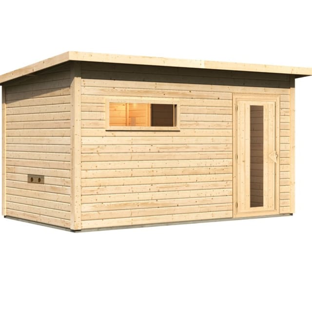 Karibu Woodfeeling Saunahaus Hytti 6 naturbelassen günstig