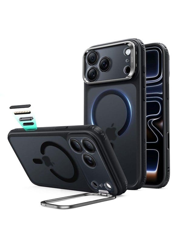 ESR Classic Hybrid Kickstand MagSafe Case for iPhone 18 Pro Max 17 Pro Max - Matte Black