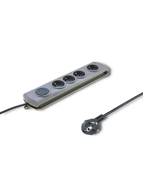 Qoltec 50164 berspannungsschutz - 4 AC-Steckdosen - 230 V - 25 m - Grau