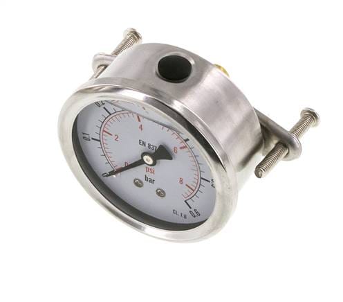 Glycerin-Manometer G1/4 Anschluss hinten 0 bis 0,6 bar 63mm