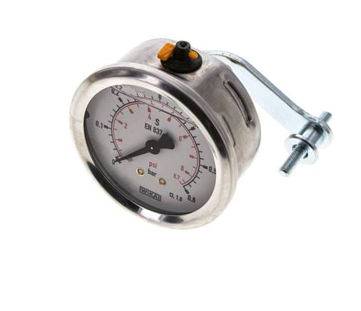 Glycerin-Manometer G1/4 Anschluss hinten 0 bis 0,6 bar 63mm WIKA