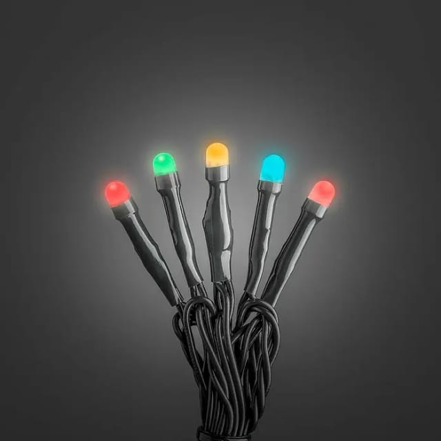 Konstsmide LED-Lichterkette (Außen, Lichtfarbe: Mehrfarbig, Anzahl Leuchtmittel: 80 Stk., Netzbetrieben, 12,64 m)