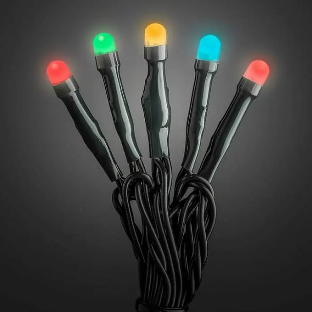 Konstsmide LED-Lichterkette Gefrostet (Außen, Lichtfarbe: RGB, Anzahl Leuchtmittel: 200 Stk., Netzbetrieben, Länge: 41,84 m)