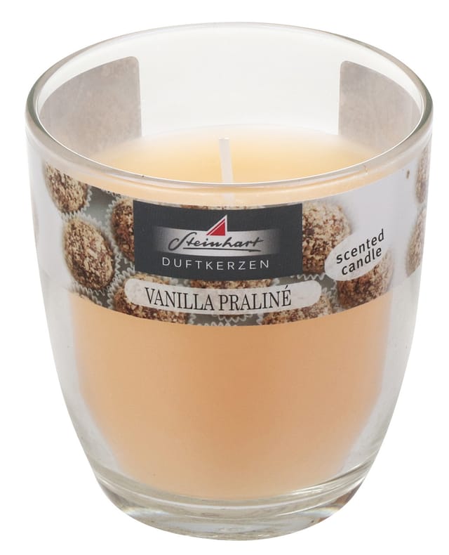 Steinhart Duftkerze im Glas Cero Vanilla Praline Ø 7,4 x 8 cm creme