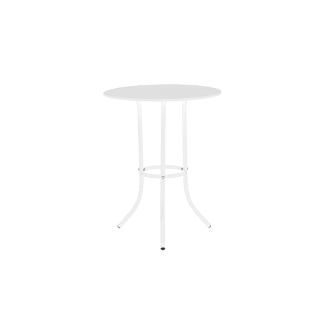 Carmen NIGER D 60 Gartentisch Ø 60 cm – Weiß