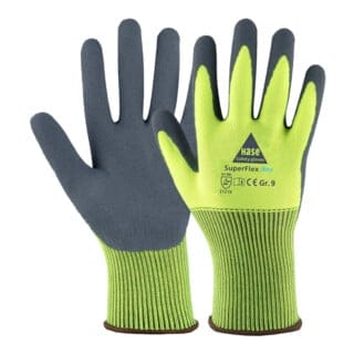 Hase SUPERFLEX NEO, Montagehandschuh aus Polyester/Latexschaum, Größe 7