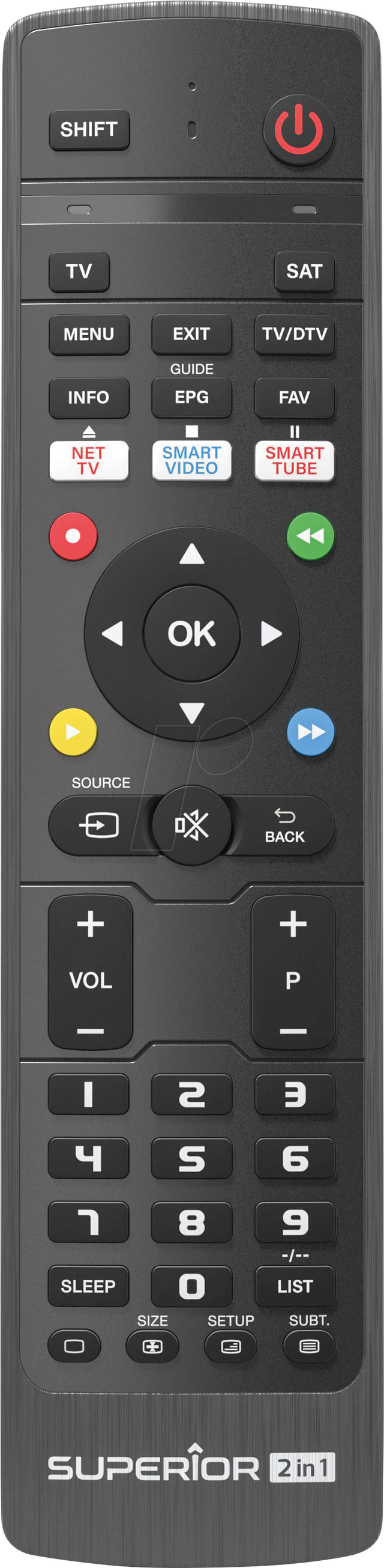 SUPER CLEVER 2 - Superior Clever 2in1 Universalfernbedienung