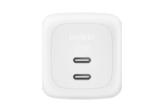 Belkin Cargador 67w Dual Usb-c With Pps Wh Universal Weiß Ac Schnellladung Drinnen