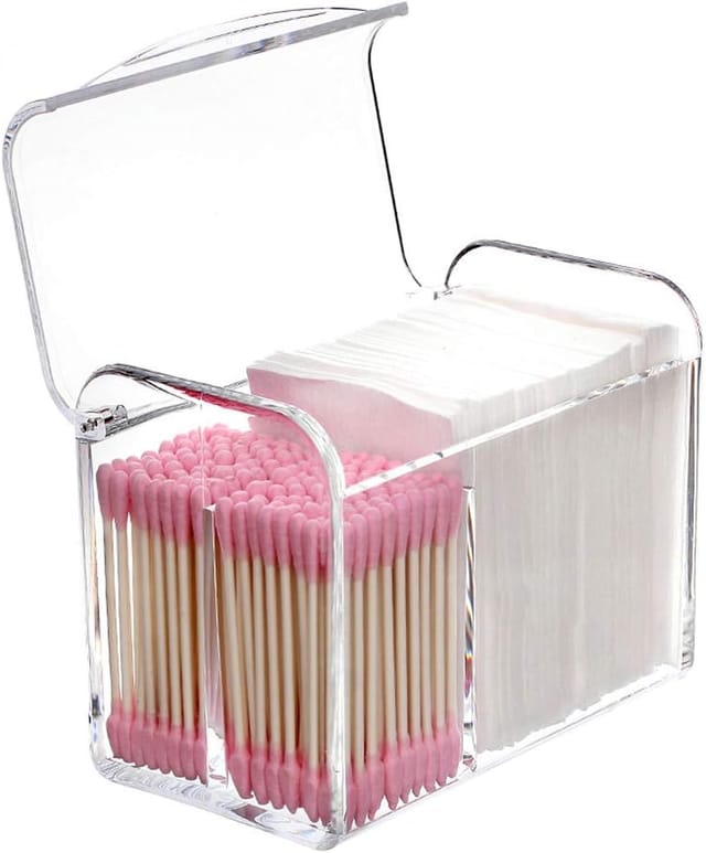 Aufbewahrungsbox, Ideal Für Wattebällchen, Wattepads Usw., Zur Organisation Von Badezimmer Und Schminktisch.