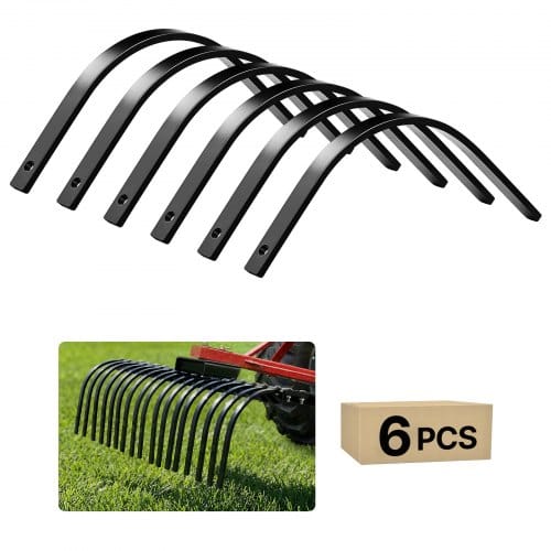 Ersatzzinken Für Rasentraktor Heuharke, 6er-pack, Bolzenbefestigung, Steinrechenzinken, Ein 11 Mm Bolzenloch, Hochfester & Wärmebehandelter Stahl, Harkenzinken, Ersatzteile Für Heurechen