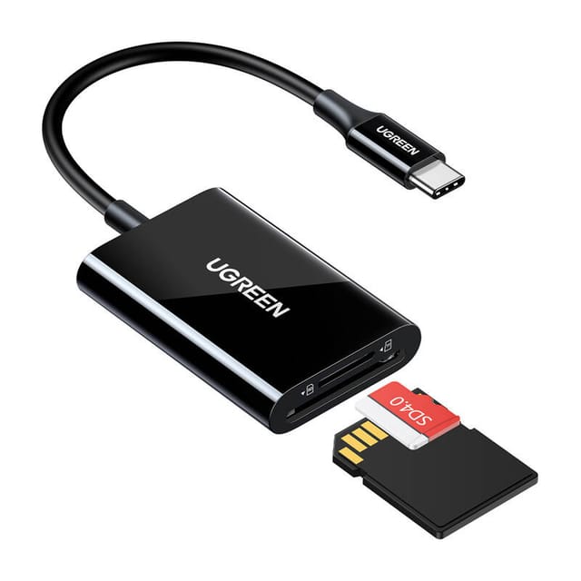Ugreen Cm265 2-in-1 Usb-c Kartenleser (schwarz)