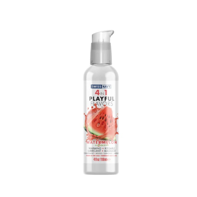 Swiss Navy – Gleitgel Mit Geschmack, 4 In 1, 118 Ml