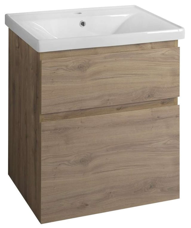 Aqualine Altair - Waschtischunterschrank 62x73x45 Cm, Emporio-eiche Ai365