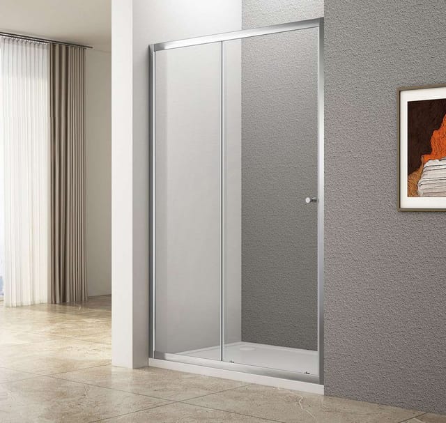 Aqualine Ugga - Duschtür 185x100 Cm, Klarglas/chrom Ats100