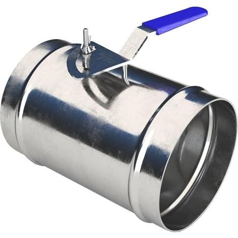 Verzinktes Manuelles Entlüftungsventil, 80 Mm–200 Mm, Manuelles Rundsteuerventil, Verzinktes Schaltventil Zur Volumenstromregelung Von Luftkanälen, 1 Stück (80 Mm)