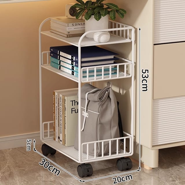 Mobiler Schultaschenhalter, Aufbewahrungskorb Für Unter Den Tisch, Aufbewahrung Für Zuhause, Büro, Aufbewahrung Für Diverse Gegenstände, Rollwagen, Ablageregal 30 X 20 X 53 Cm