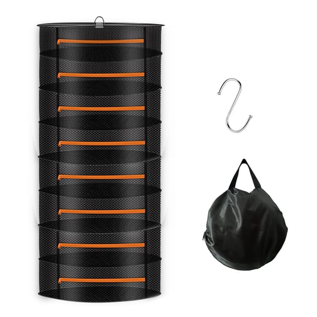 Kräutertrocknungsnetz, 8-lagig, 60 Cm Durchmesser Und Dicke, Zum Aufhängen Von Frischem Gemüse, Pflanzen Und Kräutern