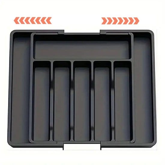 Verstellbar Bestekbak - Bestekbak -bestekhouder Keuken -uitschuifbaar Van 6 Tot 8 Vaks -bestek Organizer - Keukenorganizers -organizer -bestekhouder Keuken - Verstelbare Bestek Organizer - Messen- Und