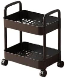 Schmaler Küchenwagen Mit Haken Und Fächern, Ideal Für Kleine Küchen. Dank Der Rollen Lässt Er Sich Leicht Montieren Und Bietet Praktischen Stauraum Für Gewürze, Lebensmittel Und Flaschen. Perfekt Für