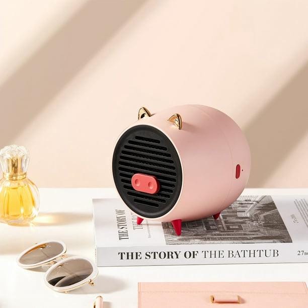 Elektrischer Heizlüfter, Mini-usb-heizlüfter, Tragbarer Keramik-heizlüfter Für Zuhause, Büro Oder Arbeitszimmer (rosa)