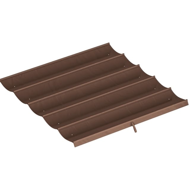Ersatz-schiebedach Für 3 X 3 M Pergola Aus Polyester, Braun