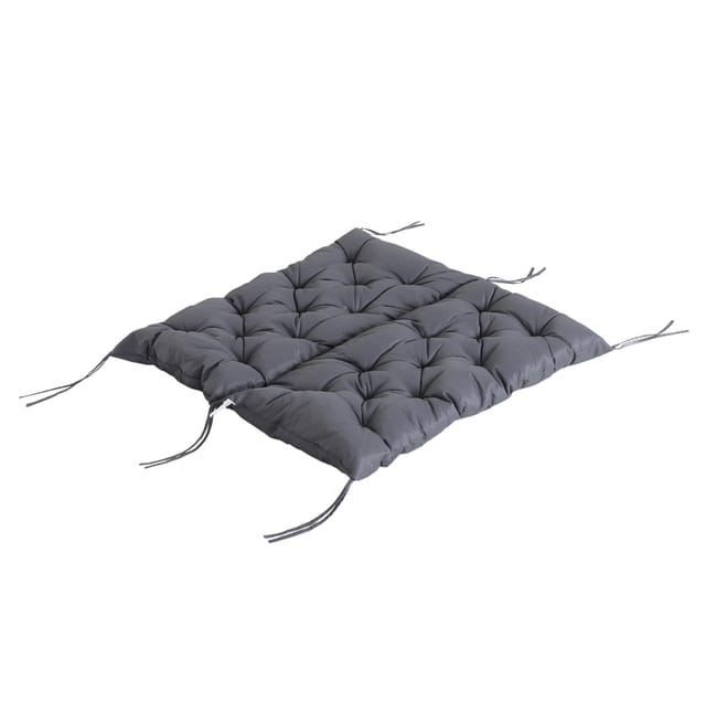 Gartenbankauflage 100 X 49 X 49 X 8 Cm, Dunkelgraues Polyester Mit Schaumstofffüllung