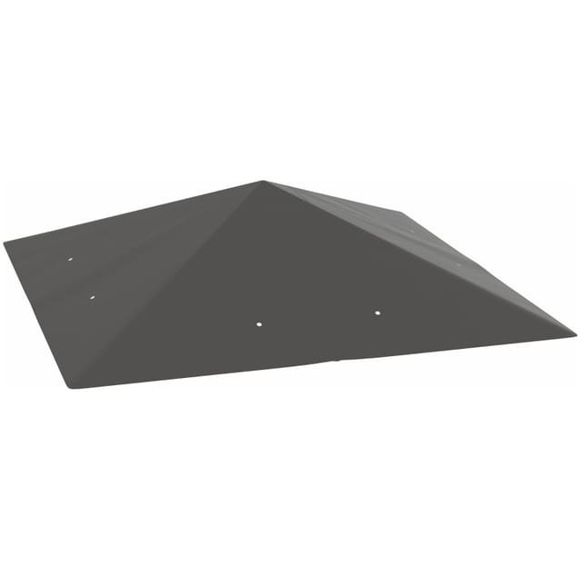 Ersatzdach Für 3x3-m-pavillon, Oxford 370 G/m², Wasserabweisend, Grau, Upf 30+