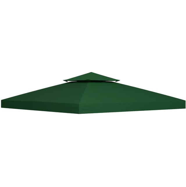 Ersatzdach Für 3 X 3 M Pavillon, Grün, Wasserabweisendes Polyester