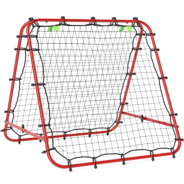 Fußball-rebounder Aus Stahl, Rot, 100 X 95 X 90 Cm