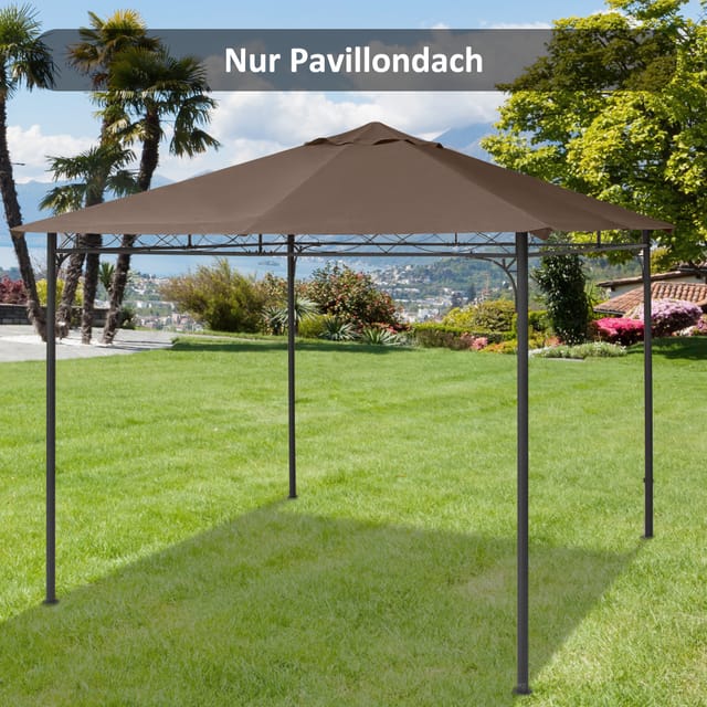 Redom Ersatzdach Für Pavillon, 298 X 295 Cm, Polyester, Kaffeebraun