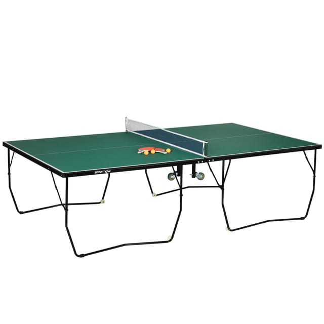 Redom Klappbare Indoor-tischtennisplatte Mit Rollen, 274 X 152,5 X 76 Cm, Grün