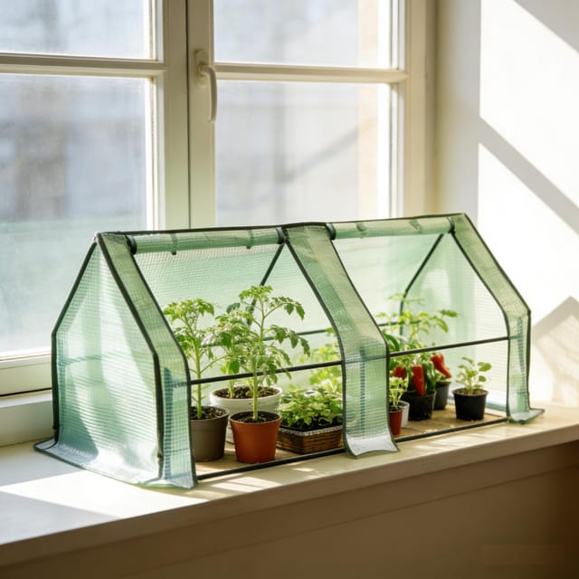 Mini-gewächshaus Aus Pe 140 G/m² Mit Stahlrahmen, 180 X 90 X 90 Cm, Grün